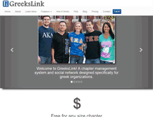 Tablet Screenshot of greekslink.com